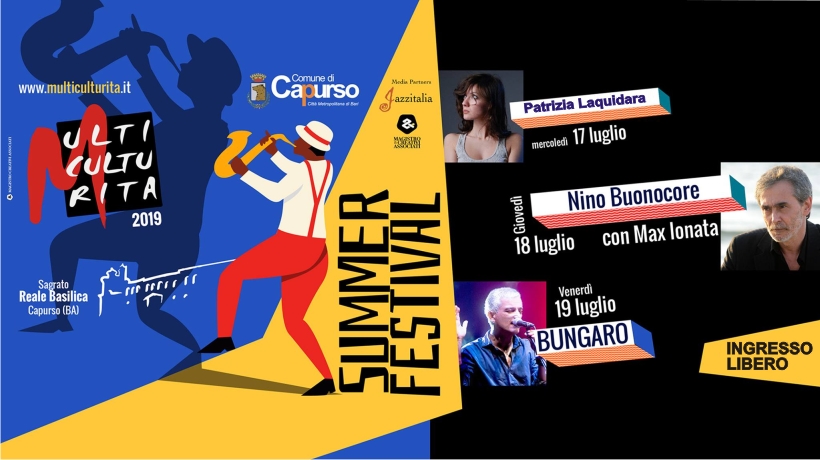 Multiculturita Summer Fest: Laquidara, Bungaro e Buonocore per la XVII edizione